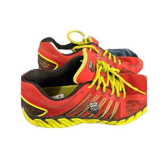 K-Swiss Men’s 12.5 Athletic Shoe 02798646 Low K11/096 Red Yellow - Picture 4 of 10